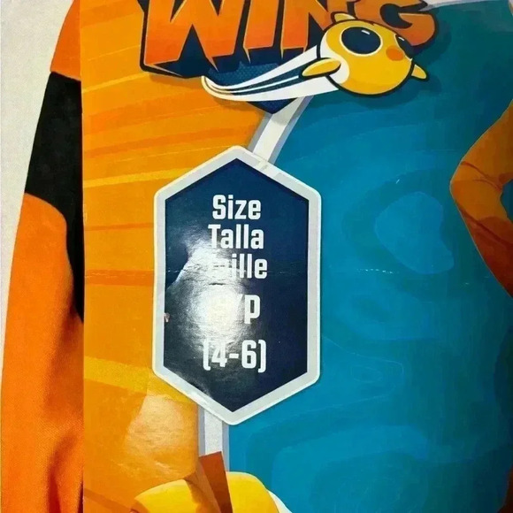 New with tags, kids size 4/6 top wings swift Halloween costume #C117 - Picture 2 of 4